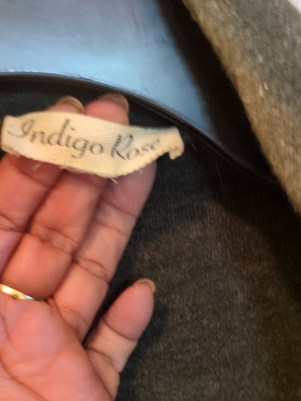 Olive Green Belted Wrap Coat Like New